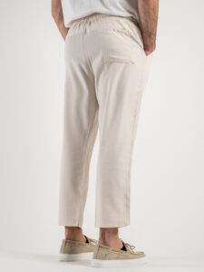 ESTASI Coordinato giacchetta sportiva + Pantalone morbido con coulisse ARSENAL Panna (3)