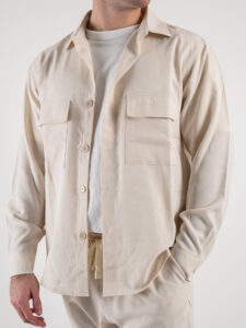 ESTASI Coordinato giacchetta sportiva + Pantalone morbido con coulisse ARSENAL Panna (4)