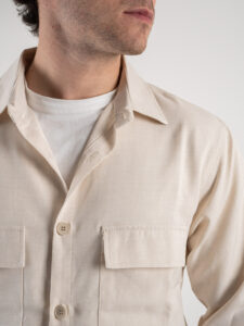 ESTASI Coordinato giacchetta sportiva + Pantalone morbido con coulisse ARSENAL Panna (8)