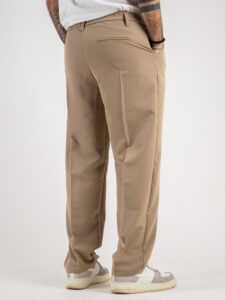 ESTASI Pantalone leggero con gamba morbida ed elastico in vita SANE’ EST Beige6