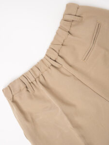 ESTASI Pantalone leggero con gamba morbida ed elastico in vita SANE’ EST Beige8