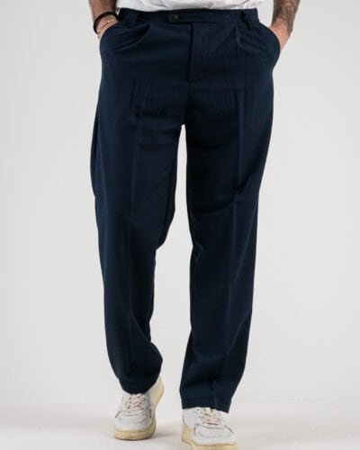 ESTASI Pantalone leggero con gamba morbida ed elastico in vita SANE EST Blu1 ESTASI ESTASI Pantalone leggero con gamba morbida ed elastico in vita SANE' EST Blu