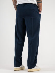 ESTASI Pantalone leggero con gamba morbida ed elastico in vita SANE’ EST Blu5