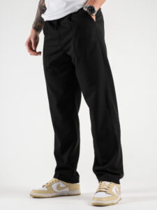 ESTASI Pantalone leggero con gamba morbida ed elastico in vita SANE’ EST Nero223