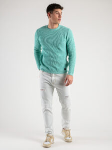 GIANNI LUPO Jeans CARROT con rotture GL6276Q Azzurro Chiaro6