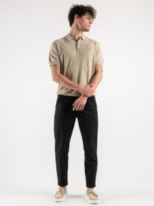 GIANNI LUPO Polo in maglia lavorata GL33754 Beige (2)