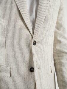 IMPERIAL Giacca da abito rigata con 2 bottoni JZ1EHAP PannaBlu (4)