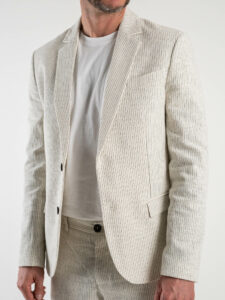 IMPERIAL Giacca da abito rigata con 2 bottoni JZ1EHAP PannaBlu (6)