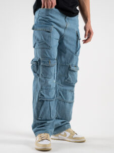 IMPERIAL Jeans gamba morbida multitasche P8406DT00 Blu Denim (2)