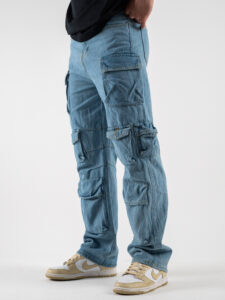 IMPERIAL Jeans gamba morbida multitasche P8406DT00 Blu Denim (3)