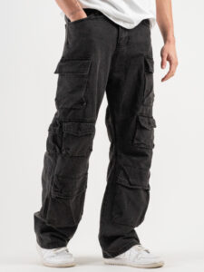 IMPERIAL Jeans gamba morbida multitasche P8406DT00 Nero Denim (5)