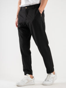 IMPERIAL Pantalone chinos da abito PWB0HBQ Nero3
