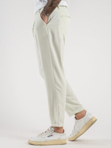 IMPERIAL Pantalone da abito con gamba morbida e pinces PD9CHBQ Rugiada2