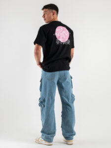 ONLY&SONS T-shirt over con stampa giapponese KACE 220228731 Black (2)