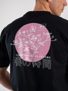 ONLY&SONS T-shirt over con stampa giapponese KACE 220228731 Black (4)