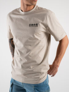 ONLY&SONS T-shirt over con stampa giapponese KACE 220228731 Silver Lining (5)