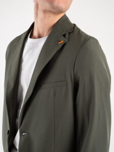 OVER-D Giacca monopetto da abito relaxed fit OE1S2S4G12 Verde Militare3