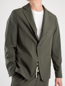 OVER-D Giacca monopetto da abito relaxed fit OE1S2S4G12 Verde Militare5