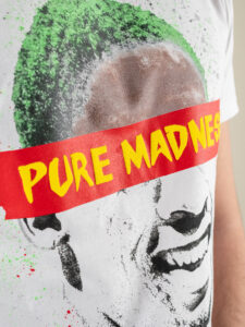 PABLIC T-shirt in cotone con stampa PURE MADNESS 243247 Bianca (3)