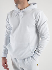 SUPERCULTURE Felpa leggera con cappuccio JOY Bianco (3)