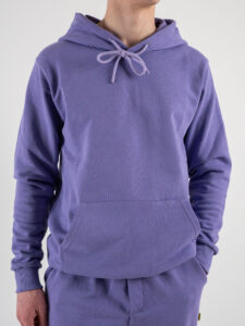 SUPERCULTURE Felpa leggera con cappuccio JOY Lilla (1)