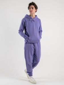 SUPERCULTURE Felpa leggera con cappuccio JOY Lilla (2)