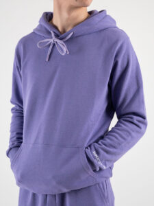 SUPERCULTURE Felpa leggera con cappuccio JOY Lilla (3)
