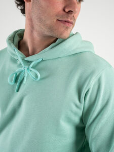 SUPERCULTURE Felpa leggera con cappuccio JOY Verde Menta (3)