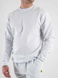 SUPERCULTURE Felpa leggera girocollo TEDDY Bianco (1)
