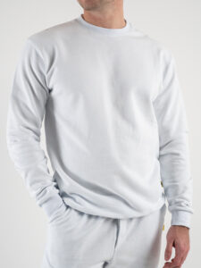 SUPERCULTURE Felpa leggera girocollo TEDDY Bianco (2)