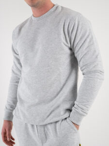 SUPERCULTURE Felpa leggera girocollo TEDDY Grigio Nike (3)