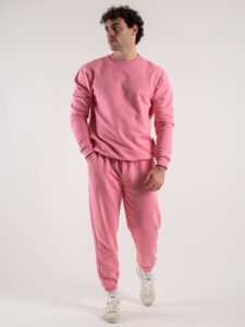 SUPERCULTURE Felpa leggera girocollo TEDDY Rosa Bubble (2)
