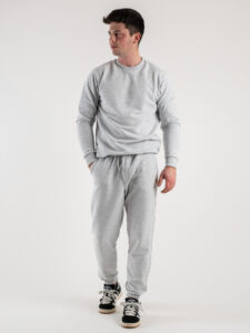 SUPERCULTURE Pantalone tuta garzato con polsini JOG Grigio Nike (2)