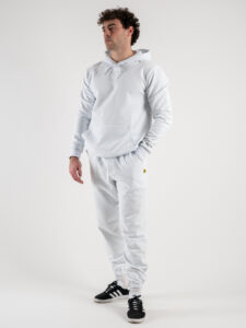 SUPERCULTURE Pantalone tuta leggero con polsini JOG Bianco