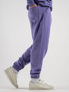SUPERCULTURE Pantalone tuta leggero con polsini JOG Lilla (4)