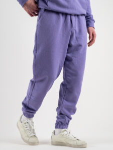 SUPERCULTURE Pantalone tuta leggero con polsini JOG Lilla (5)
