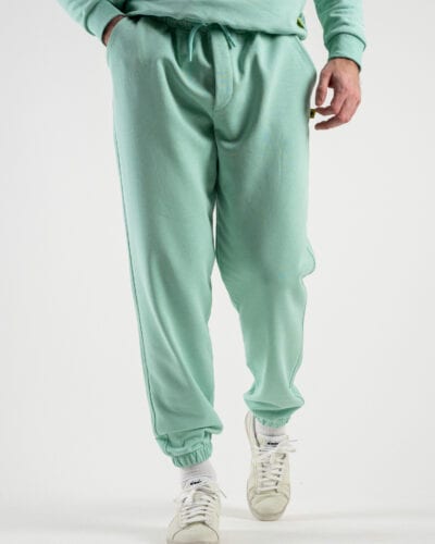 SUPERCULTURE Pantalone tuta leggero con polsini JOG Menta 3 Saldi