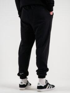 SUPERCULTURE Pantalone tuta leggero con polsini JOG Nero (4)