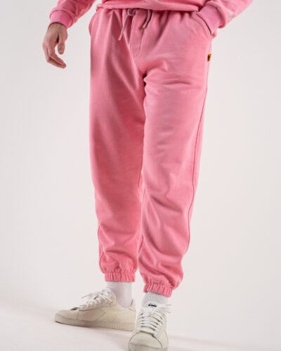 SUPERCULTURE Pantalone tuta leggero con polsini JOG Rosa Bubble 2 Saldi