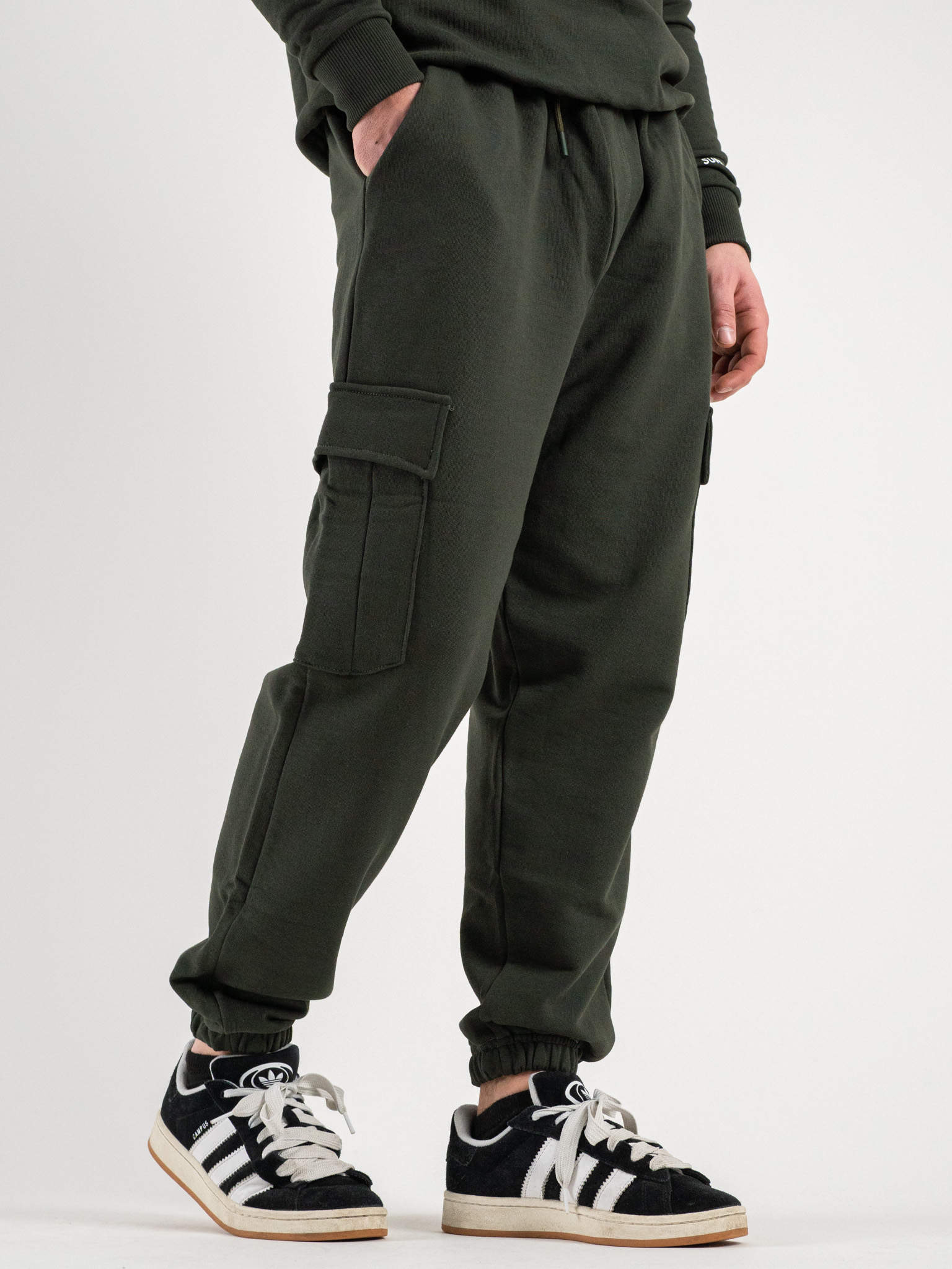 SUPERCULTURE Pantalone tuta leggero con polsini e tasconi laterali