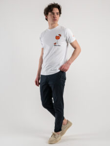 SUPERCULTURE T-shirt in cotone con stampa e ricamo SUPER SPRITZ Bianca (2)