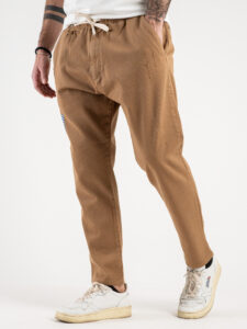 V2 Jeans leggero con coulisse, piccole graffiature, pacht laterali DRILL Tabacco4
