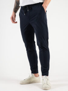 V2 Pantalone da abito morbido e leggero con coulisse PUSTEK Blu1