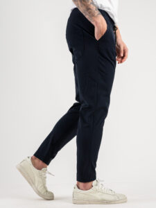 V2 Pantalone da abito morbido e leggero con coulisse PUSTEK Blu3
