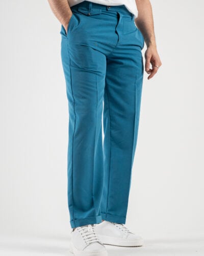 ALTATENSIONE Pantalone chinos da abito 2426L GENIO Pavone