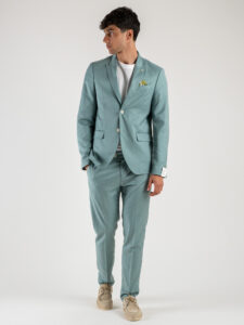 ALTATENSIONE Pantalone chinos da abito SUMMIT Acqua