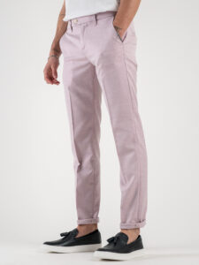 ALTATENSIONE Pantalone chinos da abito SUMMIT Rosa (2)
