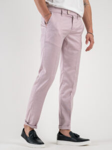 ALTATENSIONE Pantalone chinos da abito SUMMIT Rosa (3)