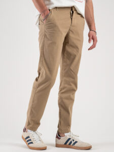 BERNA Pantalone chinos in misto lino 243409 Coloniale (5)