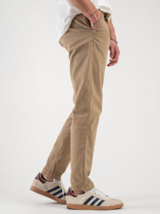 BERNA Pantalone chinos in misto lino 243409 Coloniale (6)
